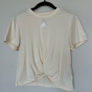Adidas Women’s Front Knot T-Shirt - Cream